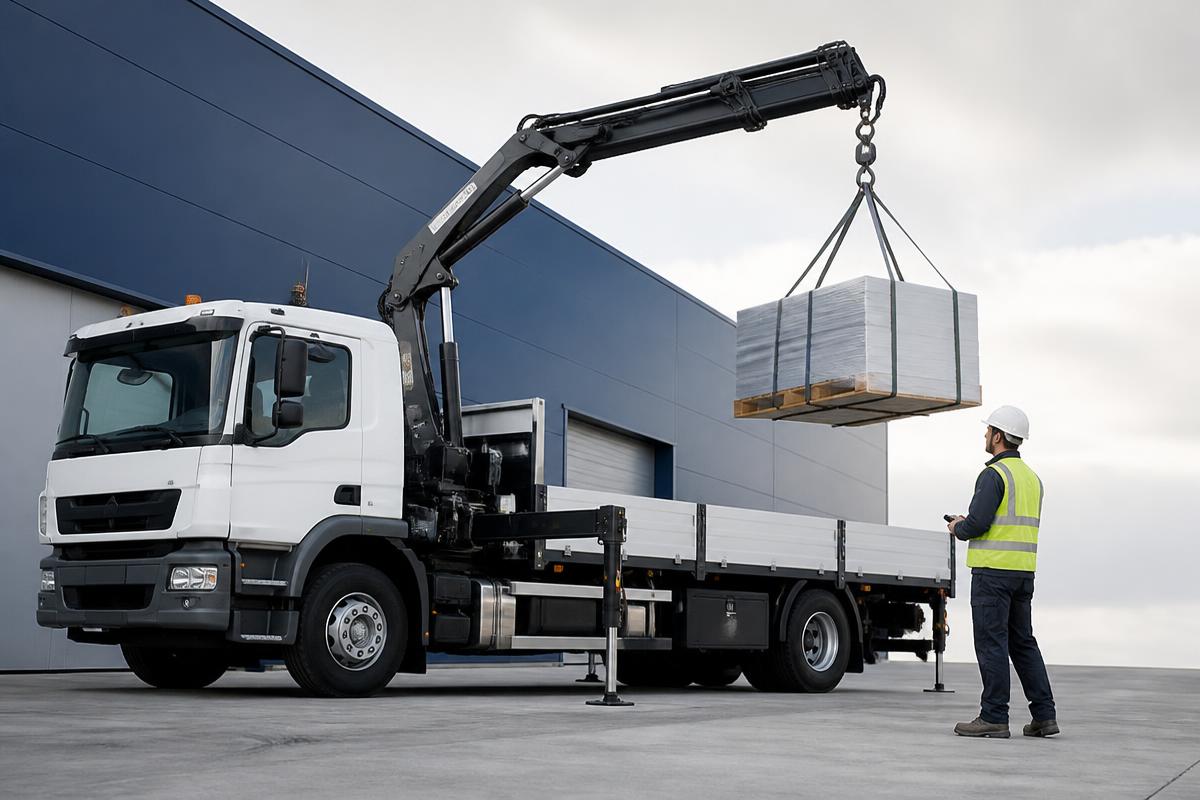 Hiab and crane offload deliveries: when you need a lorry-mounted crane