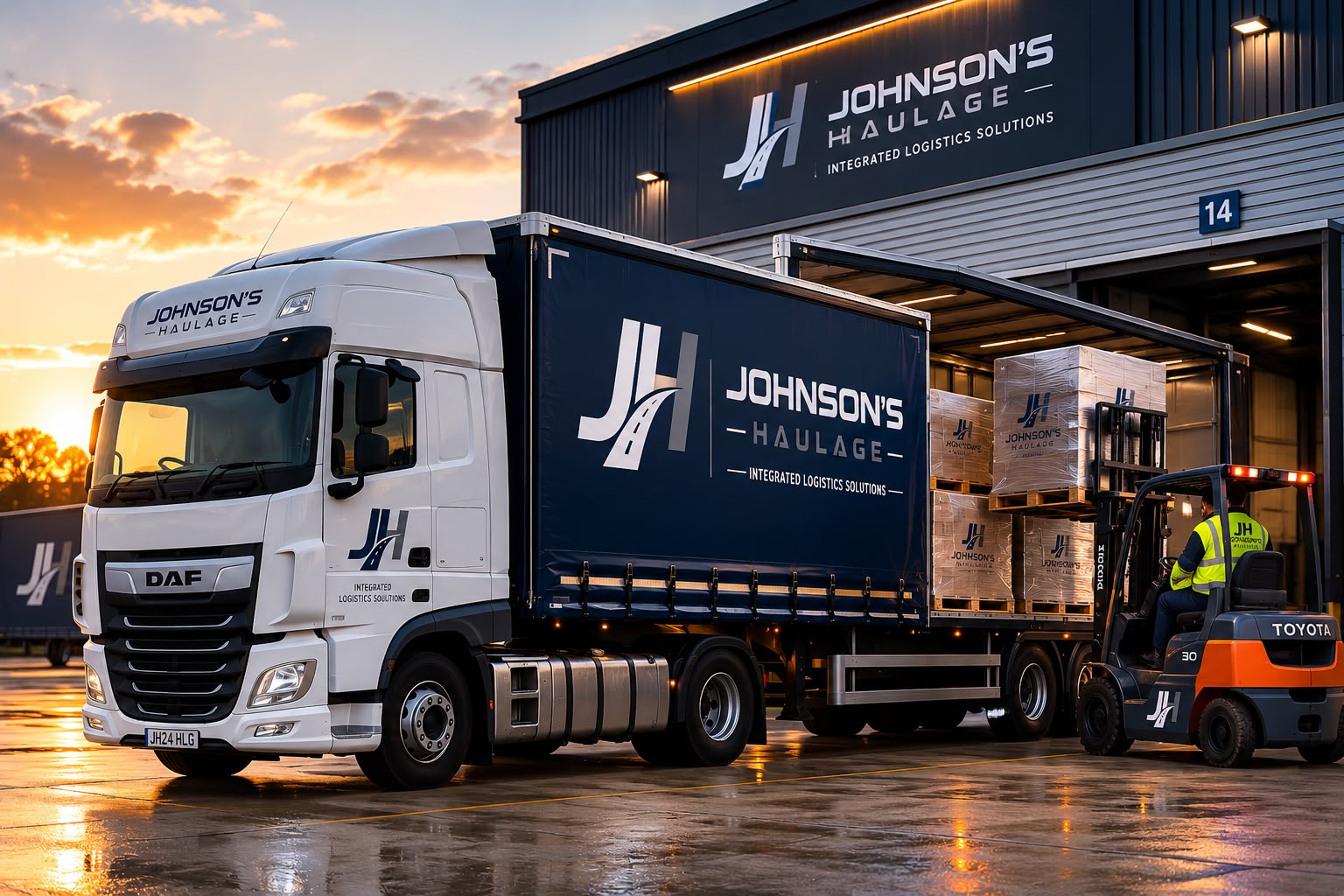 Road Freight operations coordinated by Johnson's Haulage