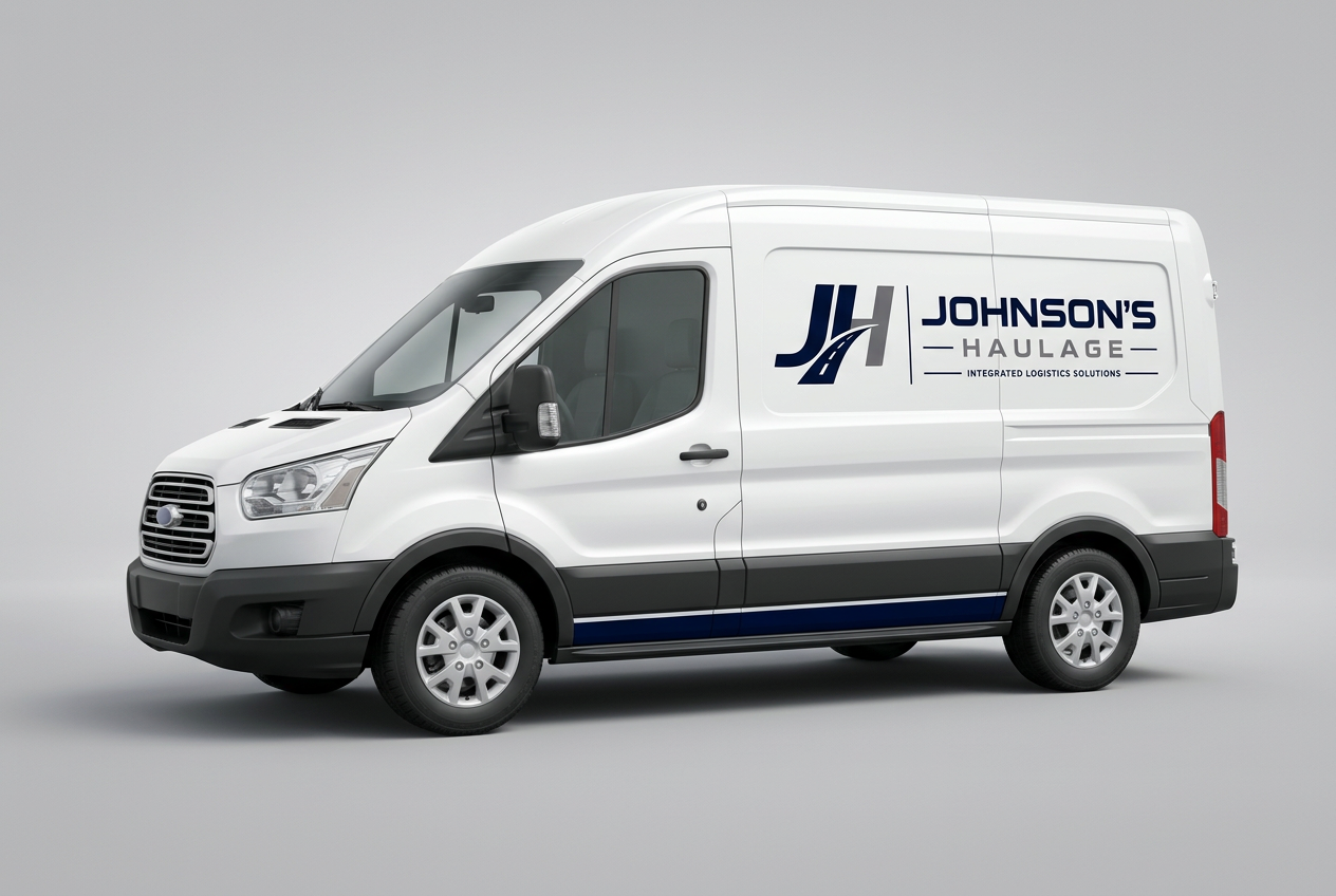 Short Van with Johnson's Haulage livery